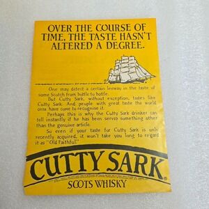 Vintage Print Ad Cutty Sark Scots Whisky boat Old Faithful color 8x10.5 1979